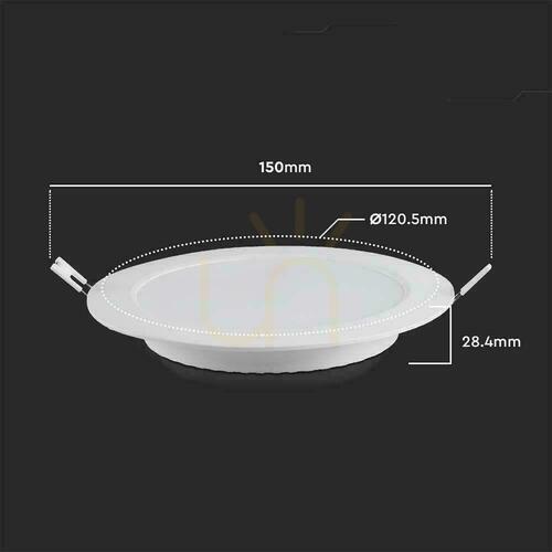 Verifica Panou cu LED-uri V-TAC Downlight Premium încastrat 6W rotund fi120 VT-61006 6500K 660lm