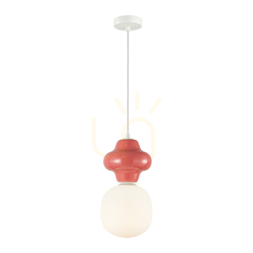 Verifica Pendul Italux Latera E14 roșu sticlă ceramică Ø18 cm PND-94331-1L-RED