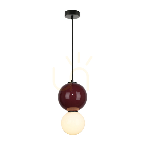 Verifica Lampă suspendată LED Italux Pieve, bordo, 18 cm PND-95221-1M-PRP