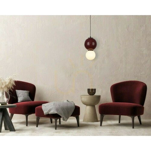 Verifica Lampă suspendată LED Italux Pieve, bordo, 18 cm PND-95221-1M-PRP