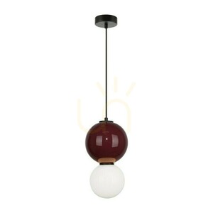 Lampă suspendată LED Italux Pieve, bordo, 18 cm PND-95221-1M-PRP small 2