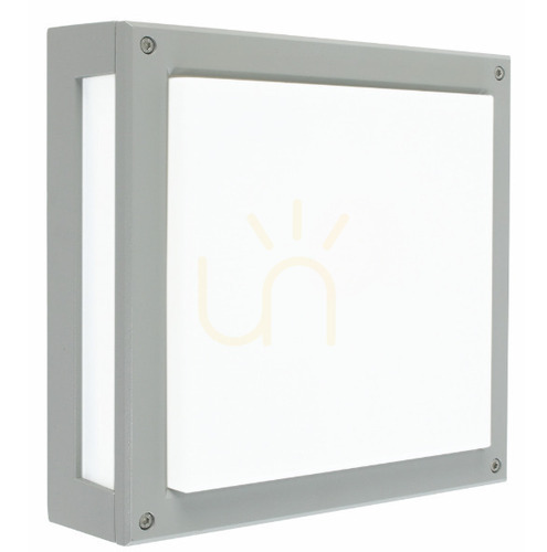 Verifica NORDLAND lampă de perete pentru exterior / plafon cu senzor de mișcare 7118AL 12W 3000K - Aluminiu RAL 9006 - NORLYS