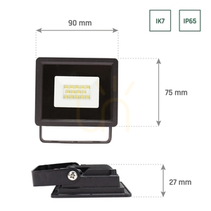 Proiector LED SpectrumLED NOCTIS LUX 3 10 W 6000 K IP65 negru small 13
