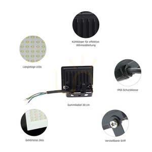 Proiector LED SpectrumLED NOCTIS LUX 3 10 W 6000 K IP65 negru small 5