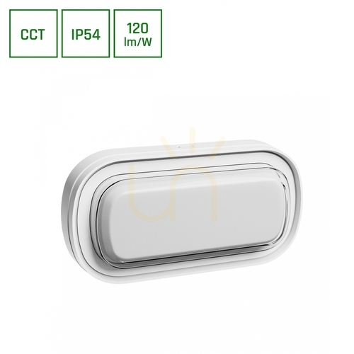 Verifica Pastilo 10 W 3 Cct 230 V 120st Ip54 Ik10 205x105x47mm Alb Oval