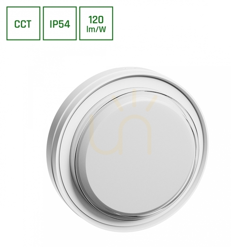 Verifica Pastilo 10 W 3 Cct 230 V 120st Ip54 Ik10 180x47mm alb rotund