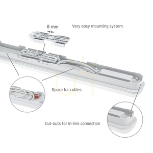 Limea Go Hermetic 600mm 25 W Cw 230 V 120st Ip65 Ik07 600x60x52mm Alb small 8