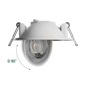 Mobilo Led 6.5 W Cct 230 V 36 St Ip20 Fi105x35 Mm alb rotund small 1