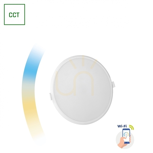 Verifica Algine Downlight 22 W 230 V 120st Ip20 Ik06 Fi215x38mm Alb Round Cct+Dim Wi Fi Spectrum Smart