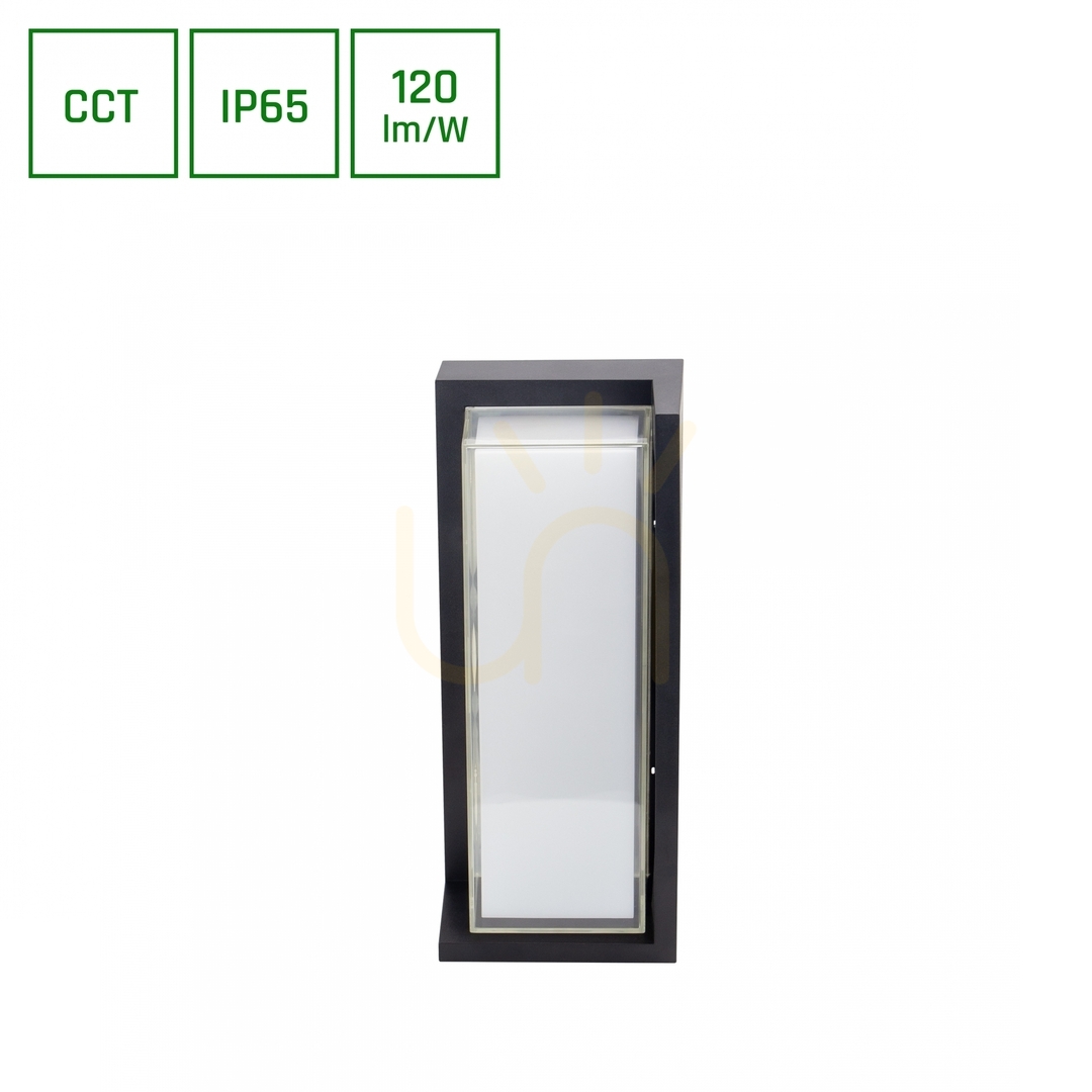Verifica Verto Block 20 W Cct 230 V 160/120 St ip65 100 X130x320 Mm Negru Verto Block 20 W Cct 230 V 160/120 St ip65 100 X130x320 Mm Negru