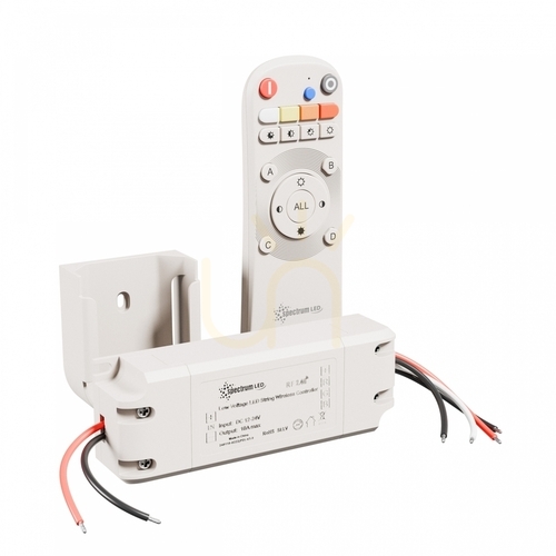 Verifica Led Belt Controller Kit 12 V/24 V 120 W/240 W 10 A Rgb Dimm Piot 1 S +Handle White Konekto Mesh