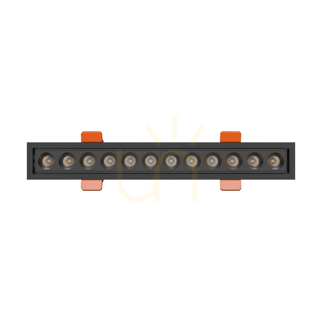 previzualizare Grid S Corp de iluminat încastrat 12 W Cct 230 V 40st Ip20 230x34x61mm Negru 5 ani Gw. Spectrum Grid S Corp de iluminat încastrat 12 W Cct 230 V 40st Ip20 230x34x61mm Negru 5 ani Gw. Spectrum