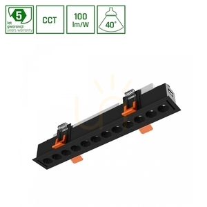 Grid S Corp de iluminat încastrat 12 W Cct 230 V 40st Ip20 230x34x61mm Negru 5 ani Gw. Spectrum 0 Grid S Corp de iluminat încastrat 12 W Cct 230 V 40st Ip20 230x34x61mm Negru 5 ani Gw. Spectrum small 0