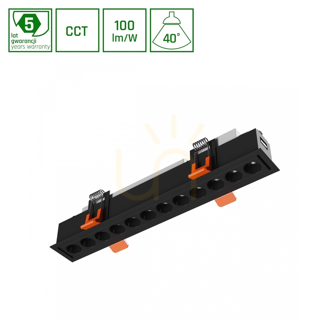 Verifica Grid S Corp de iluminat încastrat 12 W Cct 230 V 40st Ip20 230x34x61mm Negru 5 ani Gw. Spectrum Grid S Corp de iluminat încastrat 12 W Cct 230 V 40st Ip20 230x34x61mm Negru 5 ani Gw. Spectrum