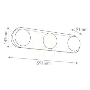 Lampă de perete cu LED ALONSO - maro urban QUINTIESSE small 2