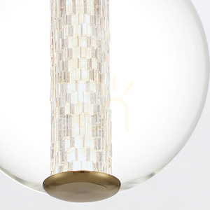 Lampă suspendată ATOMO - 1 sursă de lumină - Aur periat QUINTIESSE 5 Lampă suspendată ATOMO - 1 sursă de lumină - Aur periat QUINTIESSE small 5