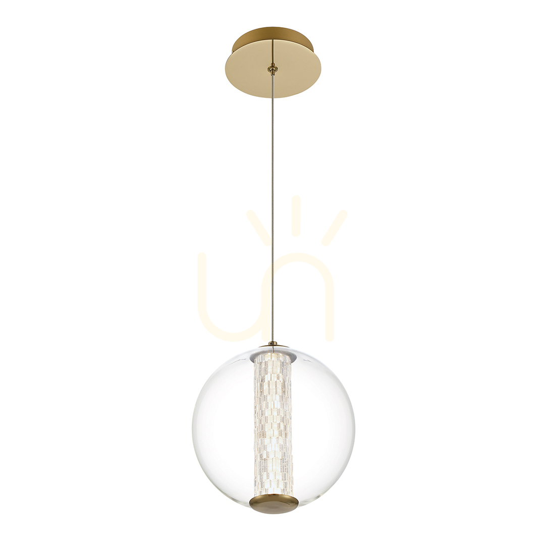 Verifica Lampă suspendată ATOMO - 1 sursă de lumină - Aur periat QUINTIESSE Lampă suspendată ATOMO - 1 sursă de lumină - Aur periat QUINTIESSE