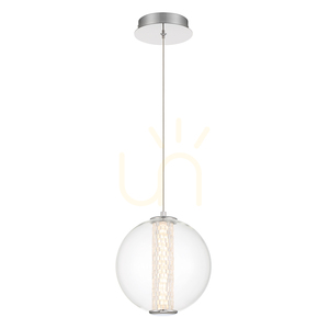 Lampă suspendată ATOMO - 1 sursă de lumină - Crom lustruit QUINTIESSE small 0