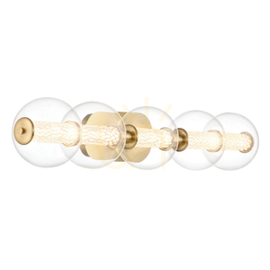 Lampă de perete ATOMO - 5 surse de lumină - Aur periat QUINTIESSE small 0