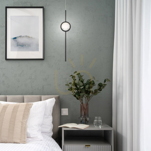 Lampă suspendată BARLETTA - 1 sursă de lumină - Negru mat QUINTIESSE small 5