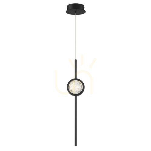 Verifica Lampă suspendată BARLETTA - 1 sursă de lumină - Negru mat QUINTIESSE
