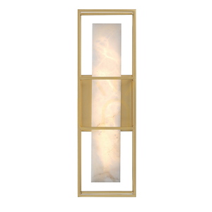 Lampă de perete medie BLAKLEY - 1 sursă de lumină - Aur periat QUINTIESSE small 1