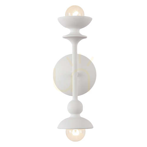 Verifica CADENCE lampă de perete - 2 surse de lumină - Alb antichizat QUINTIESSE