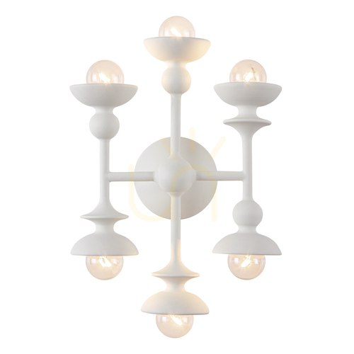 Verifica CADENCE lampă de perete - 6 surse de lumină - Alb antichizat QUINTIESSE