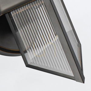 Aplică CAIRO cu 1 sursă, Urban Bronze, sticlă striată, E27 - QUINTIESSE small 4