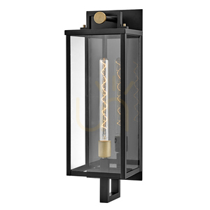 CATALINA felinar de perete mare - 1 sursă de lumină - Negru, bronz oxidat QUINTIESSE small 0