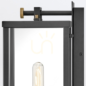 Lanternă de perete medie CATALINA - 1 sursă de lumină - Negru, bronz oxidat QUINTIESSE small 5