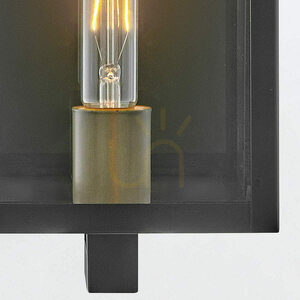 Lanternă de perete medie CATALINA - 1 sursă de lumină - Negru, bronz oxidat QUINTIESSE small 6