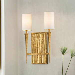 Lampă de perete CREST - 2 surse de lumină - Petal gold QUINTIESSE small 5