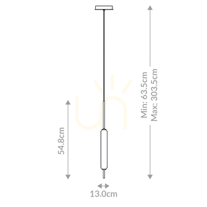 Lampă suspendată CUMBERLAND - 1 sursă de lumină - Aur periat QUINTIESSE small 2