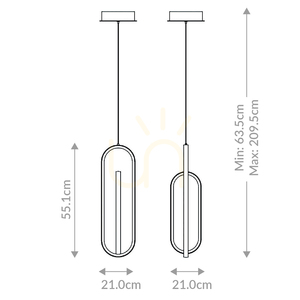 Lampă suspendată DEMARK - Negru mat QUINTIESSE small 2