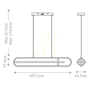 Lampă insulă DEMARK - Negru mat QUINTIESSE small 2