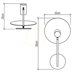 Lampă de perete DOT QUINTIESSE small 2