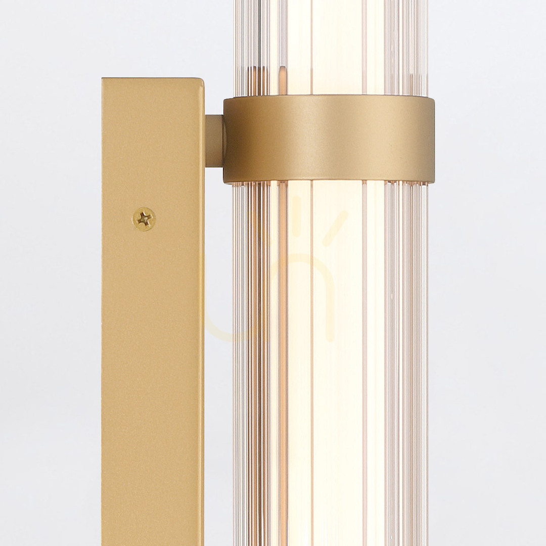 Vedere Lampă de perete LED medie FAYTON - Aur periat QUINTIESSE Lampă de perete LED medie FAYTON - Aur periat QUINTIESSE