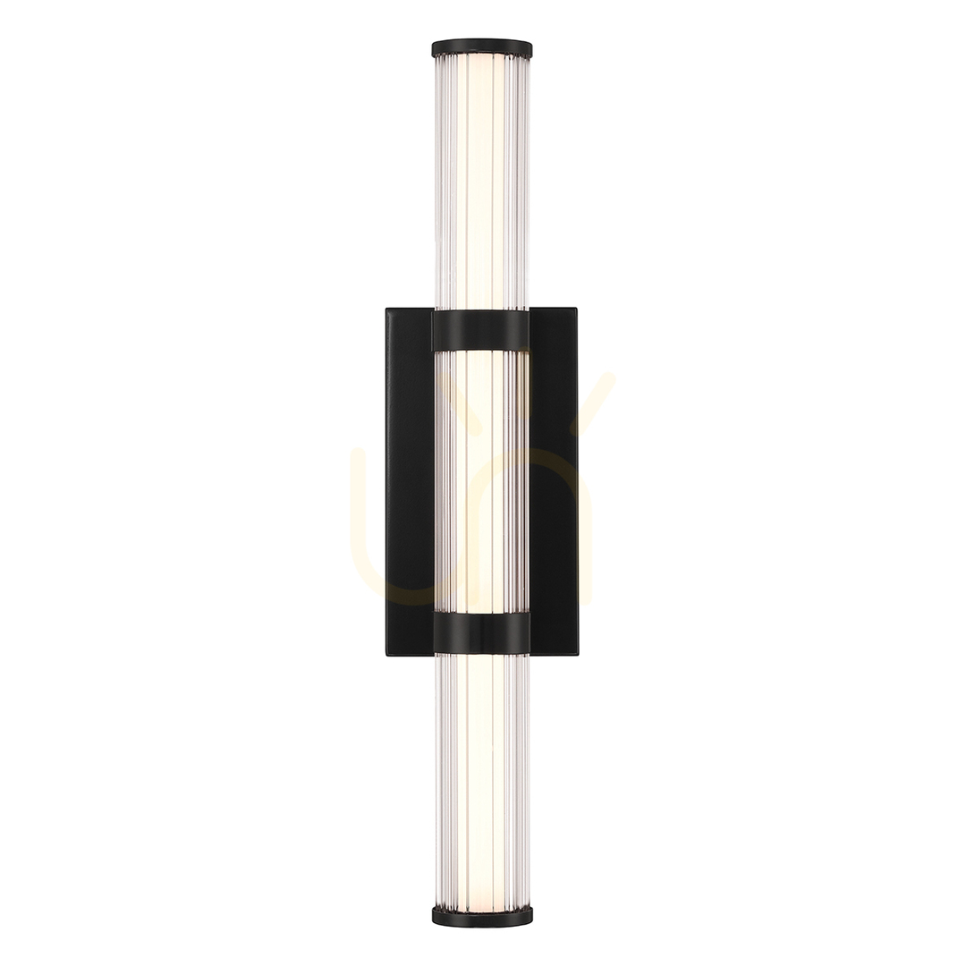 Vedere Lampă de perete LED medie FAYTON - Negru mat QUINTIESSE Lampă de perete LED medie FAYTON - Negru mat QUINTIESSE