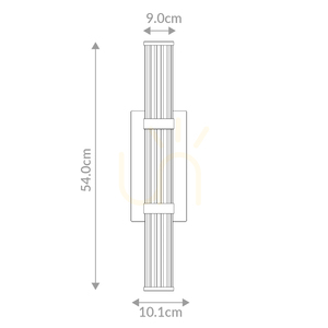 Lampă de perete LED medie FAYTON - Negru mat QUINTIESSE 2 Lampă de perete LED medie FAYTON - Negru mat QUINTIESSE small 2