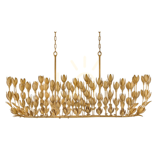 Verifica Lampă insulă FLORA - 10 surse de lumină - Aur oxidat QUINTIESSE
