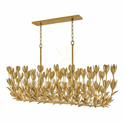 Verifica Lampă insulă FLORA - 10 surse de lumină - Aur oxidat QUINTIESSE