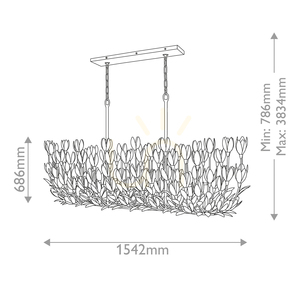 Lampă insulă FLORA - 10 surse de lumină - tencuială structurală QUINTIESSE. 2 Lampă insulă FLORA - 10 surse de lumină - tencuială structurală QUINTIESSE. small 2