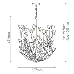 Candelabru FLORA - 6 surse de lumină - tencuială structurală QUINTIESSE 2 Candelabru FLORA - 6 surse de lumină - tencuială structurală QUINTIESSE small 2