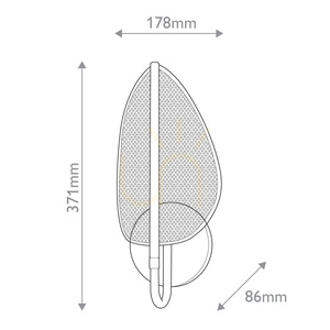 FLORIANA LED lampă de perete - alamă naturală QUINTIESSE small 2