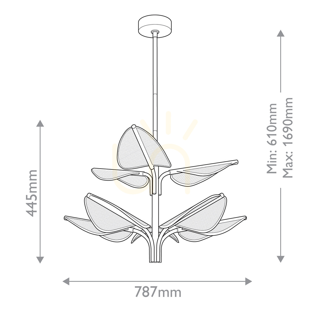 previzualizare FLORIANA mare LED lampă suspendată - alamă naturală QUINTIESSE FLORIANA mare LED lampă suspendată - alamă naturală QUINTIESSE