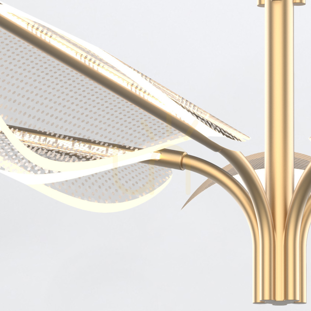 Spectacol FLORIANA mare LED lampă suspendată - alamă naturală QUINTIESSE FLORIANA mare LED lampă suspendată - alamă naturală QUINTIESSE