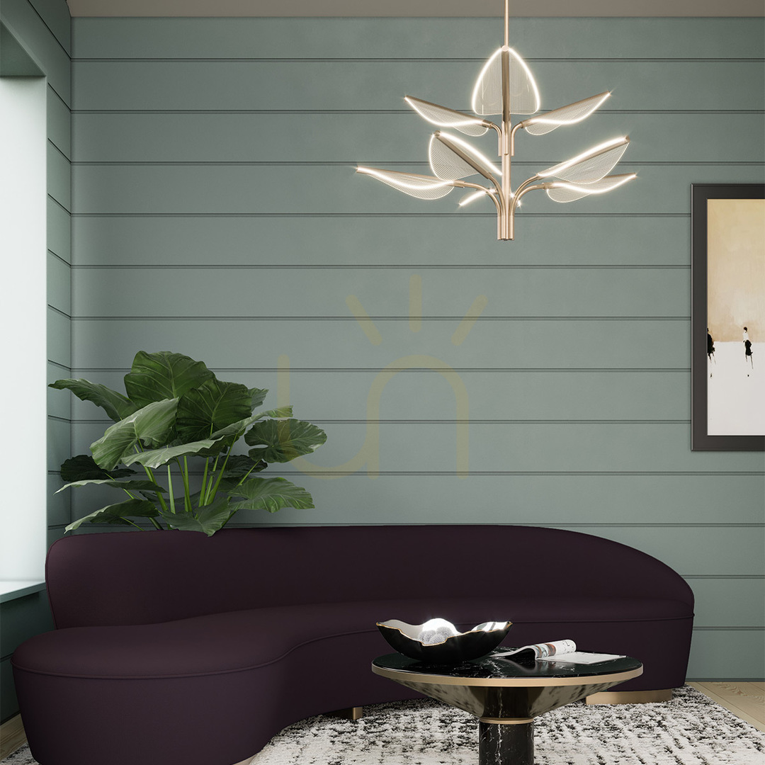 previzualizare FLORIANA mare LED lampă suspendată - alamă naturală QUINTIESSE FLORIANA mare LED lampă suspendată - alamă naturală QUINTIESSE