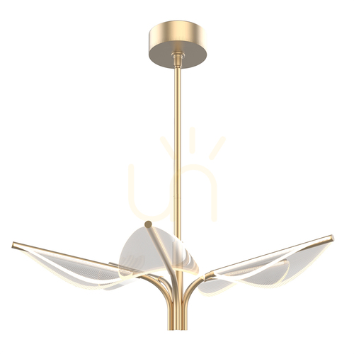 Verifica FLORIANA mic LED lampă suspendată - alamă naturală QUINTIESSE