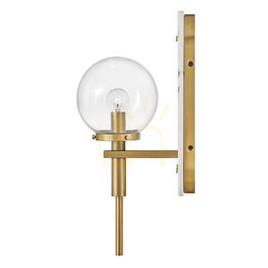Lampă de perete GILDA - 1 sursă de lumină - Alamă clasică QUINTIESSE 1 Lampă de perete GILDA - 1 sursă de lumină - Alamă clasică QUINTIESSE small 1